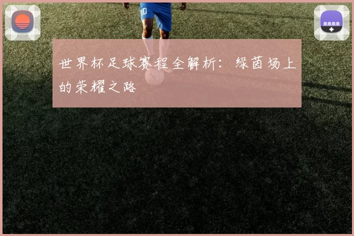 世界杯足球赛程全解析：绿茵场上的荣耀之路